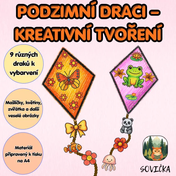 PODZIMNÍ DRACI – KREATIVNÍ TVOŘENÍ | 9 DRÁČKŮ