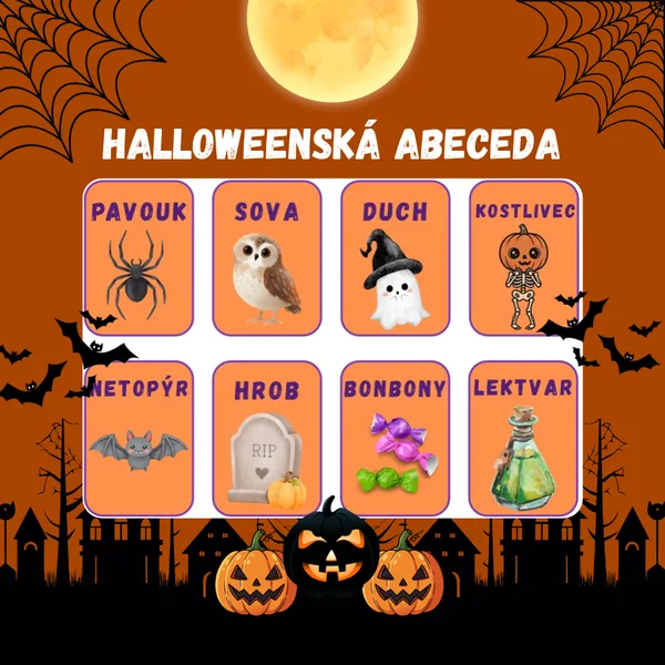 Halloweenská abeceda