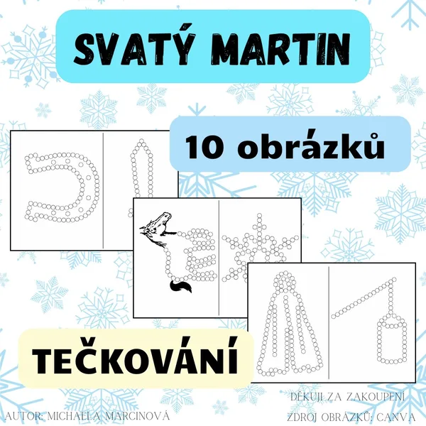Tečkování - Sv. Martin - 10 obrázků