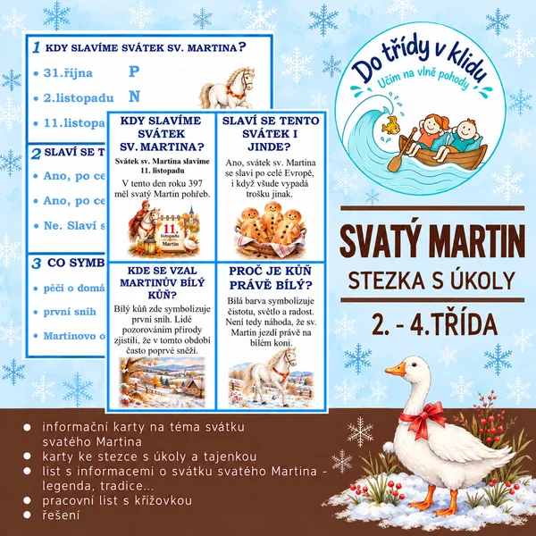 SVATÝ MARTIN - stezka s úkoly pro 2. - 4. třídu