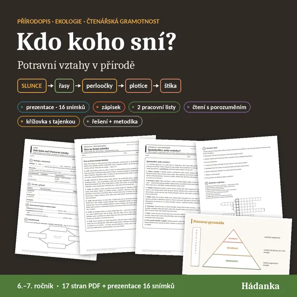 KDO KOHO SNÍ? Potravní vztahy v přírodě