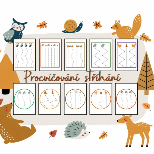 Procvičování stříhání PODZIM