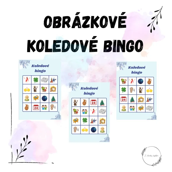 Obrázkové koledové bingo