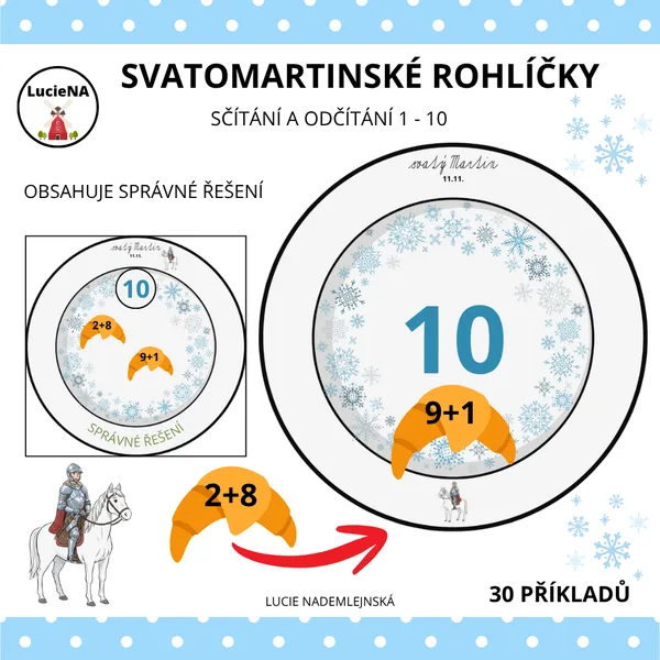 SVATOMARTINSKÉ ROHLÍČKY - počítání