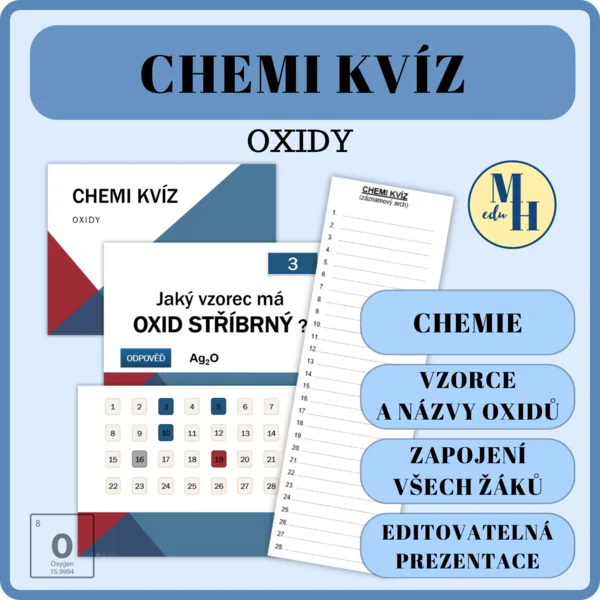 CHEMI kvíz - Oxidy