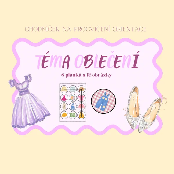 Chodníček na téma oblečení