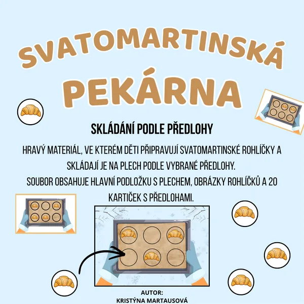 Svatomartinská pekárna - Skládání podle předlohy 🥐