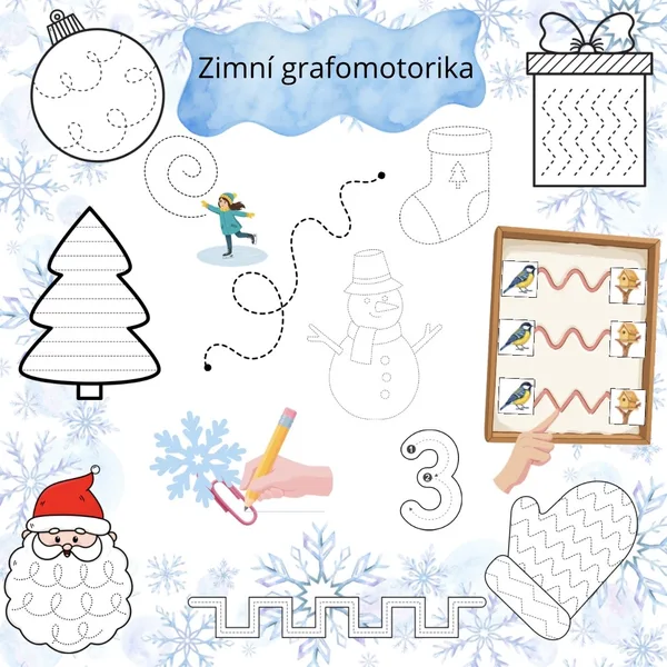 Zimní grafomotorika ❄️