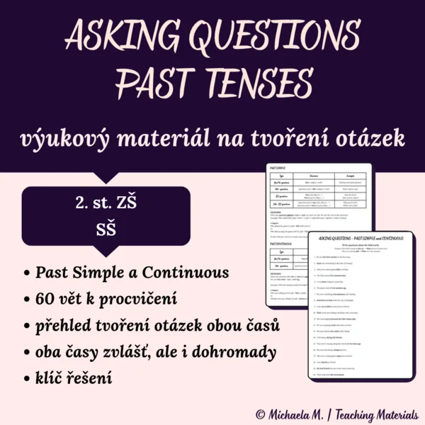 Asking questions - Past Simple a Past Continuous