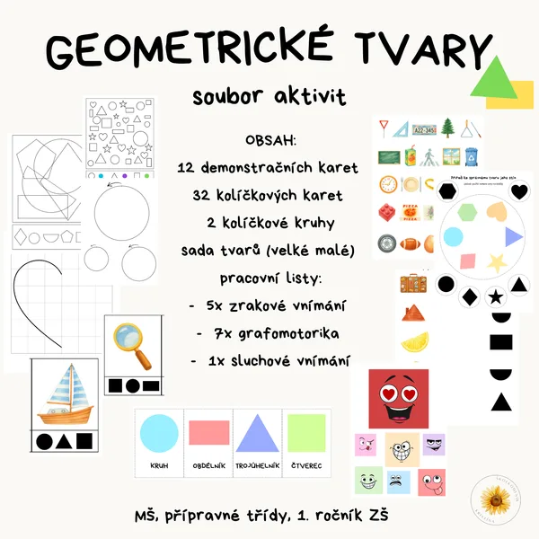 Geometrické tvary | soubor aktivit