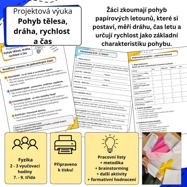 Pohyb tělesa, dráha, rychlost a čas