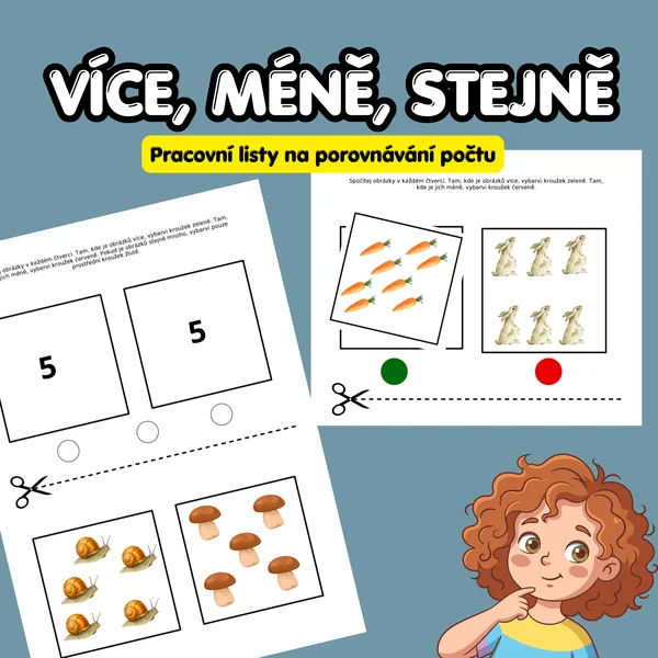 Více, méně, stejně – porovnávání počtu
