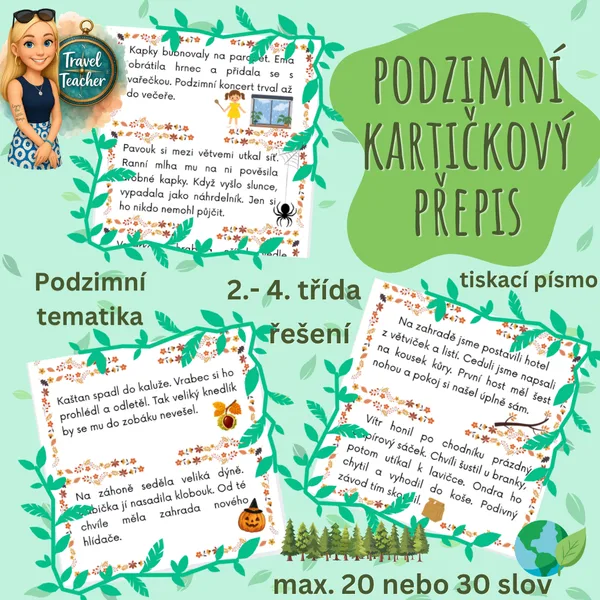Podzimní kartičkový přepis