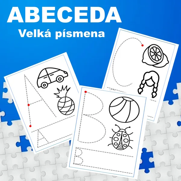 Abeceda - psaní velkých písmen