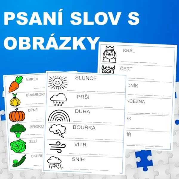 Psaní slov s obrázkem