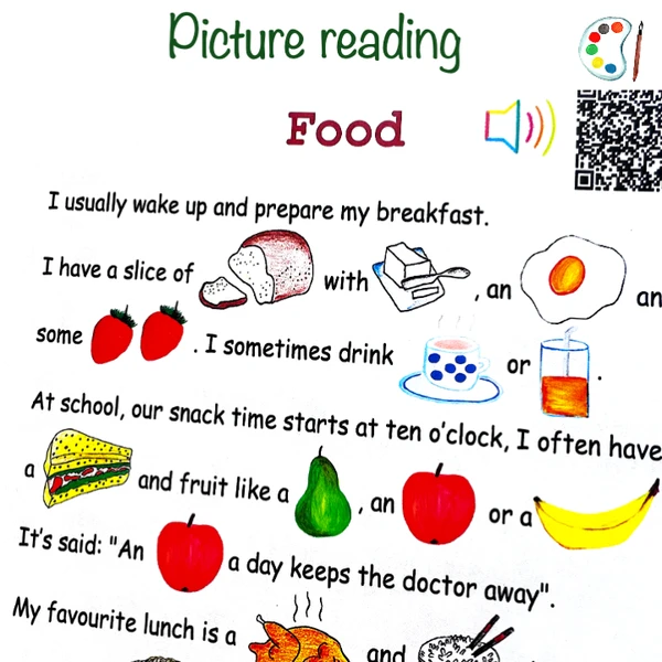 Picture reading FOOD