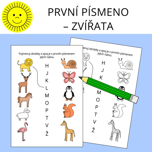 PRVNÍ PÍSMENO - ZVÍŘATA