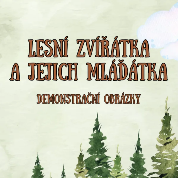 Lesní zvířátka a jejich mláďátka | třísložkové karty