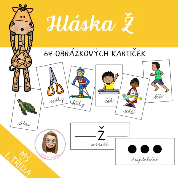 Hláska Ž - logopedické kartičky