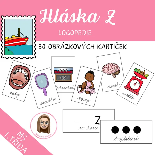 HLÁSKA Z – logopedické kartičky