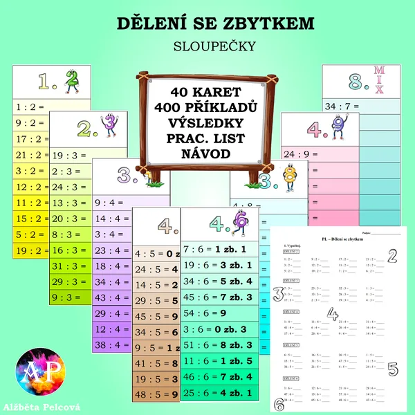 DĚLENÍ SE ZBYTKEM (sloupečky)