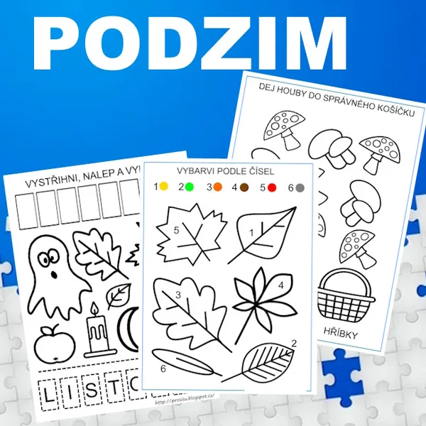 Podzim-pracovní listy
