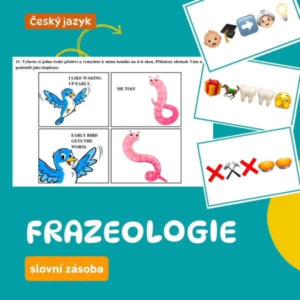 Slovní zásoba – frazeologie (pracovní list, kartičky, komiks)