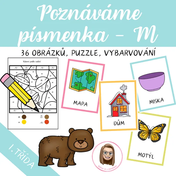 Poznáváme písmenka - M