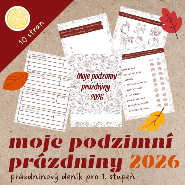 Podzimní prázdninový deník 2026