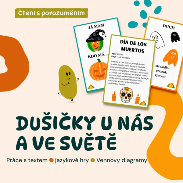 Dušičky u nás a ve světě (práce s textem, jazykové hry, Vennovy diagramy)