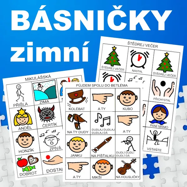 Zimní ukazovací básničky a koledy
