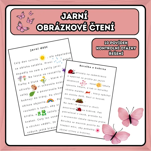 Jarní obrázkové čtení (Jaro)