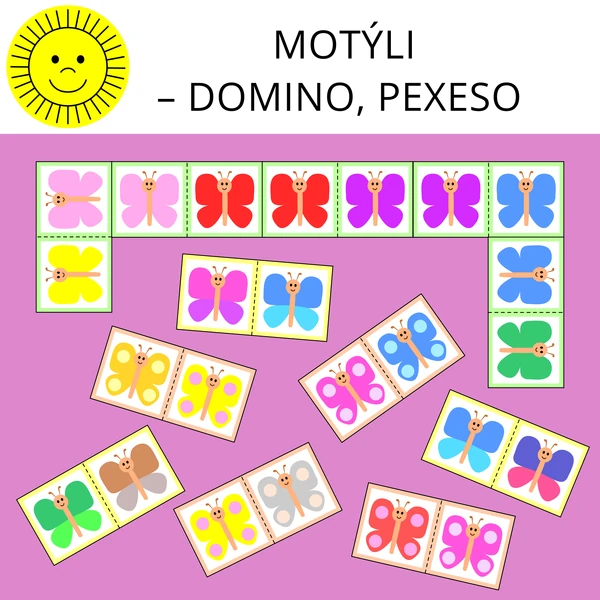 MOTÝLI - DOMINO, PEXESO