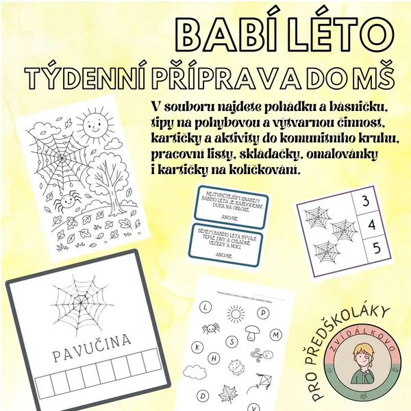 Babí léto - týdenní příprava do MŠ