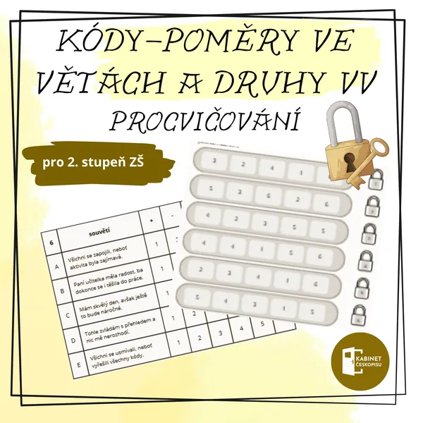 Kódy - poměry ve větách a druhy vedlejších vět