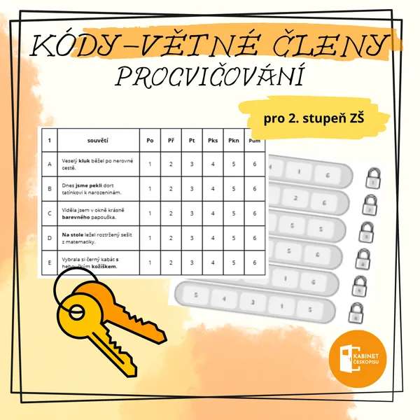 Kódy - procvičování větných členů