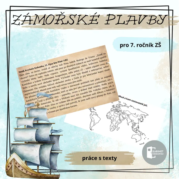 Zámořské plavby - práce s texty