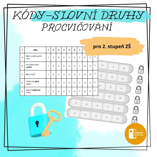 Kódy - procvičování slovních druhů