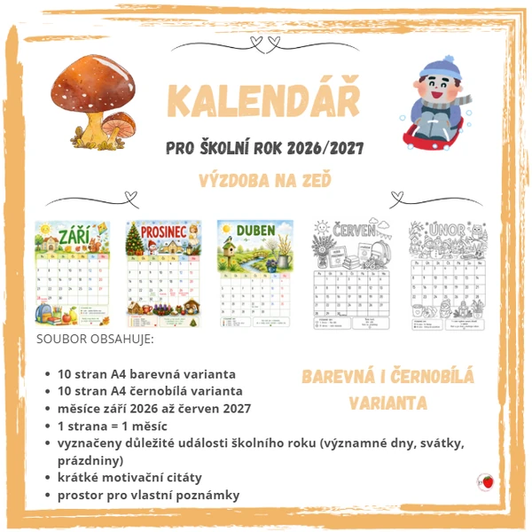 Kalendář 2026/2027