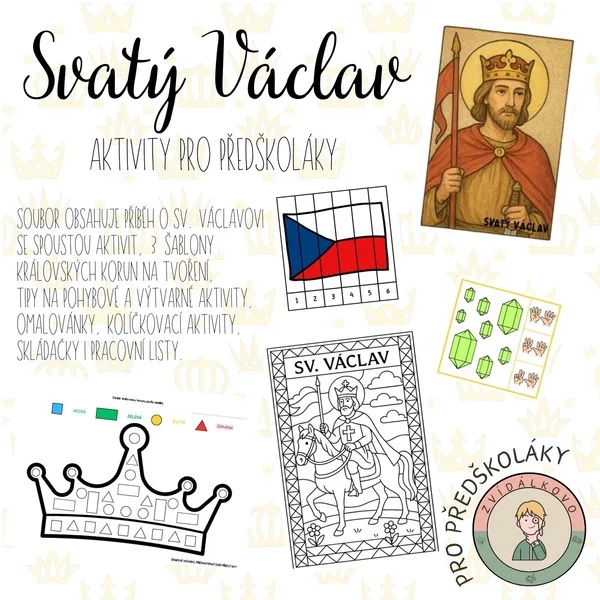 Svatý Václav - aktivity pro předškoláky