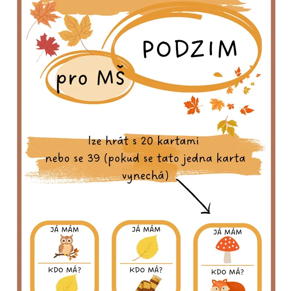 JÁ MÁM - KDO MÁ? (podzim)