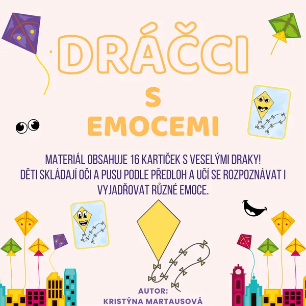 Dráčci s emocemi - Skládání podle předlohy 🪁