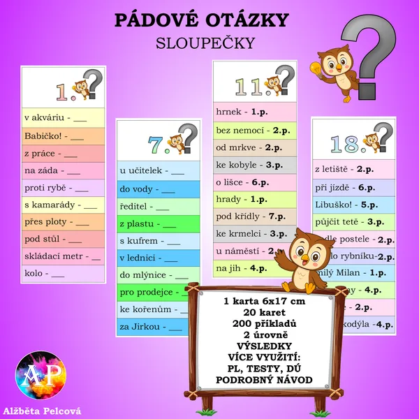 PÁDOVÉ OTÁZKY (sloupečky)