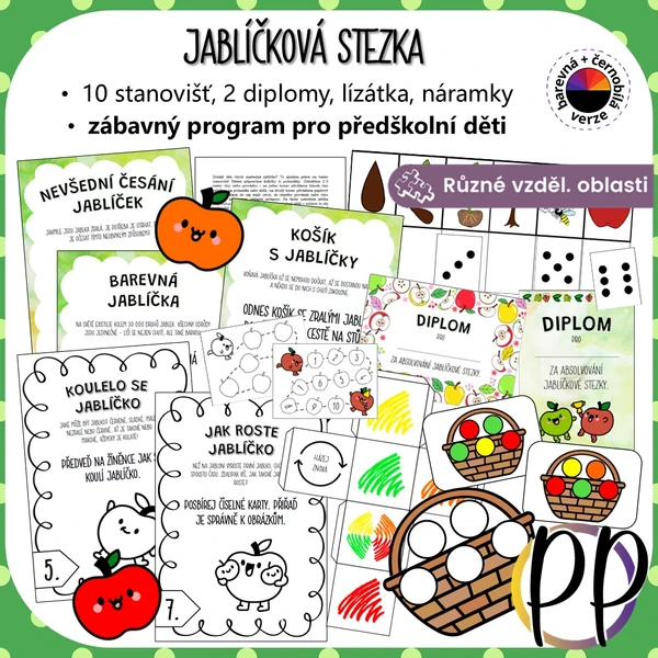 Jablíčková stezka s úkoly pro děti